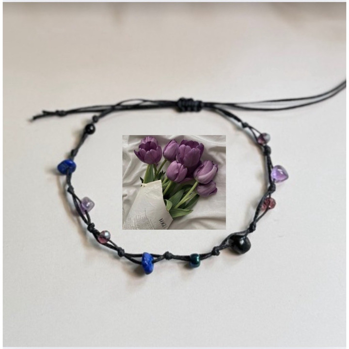 Handmade Amethyst Bracelet | Natural Stone, Vintage Style