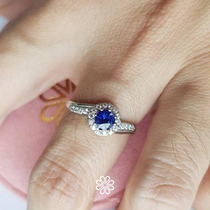Echter Saphirring | Sterlingsilber | Lucky Jewelry