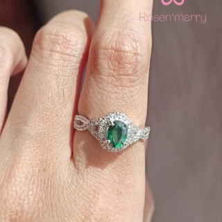 Green Topaz Ring | 925 Sterling Silver | Genuine Gemstone