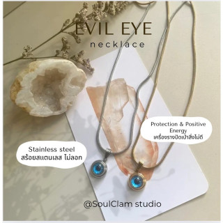 Evil Eye Necklace for Protection and Good Luck Stainless Steel