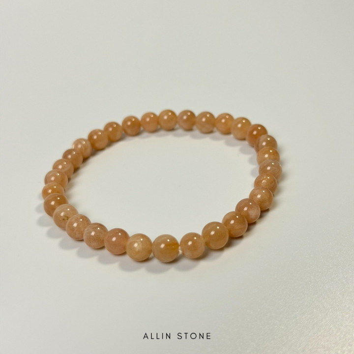 Moonstone Bracelet | Charm and New Beginnings | Peach