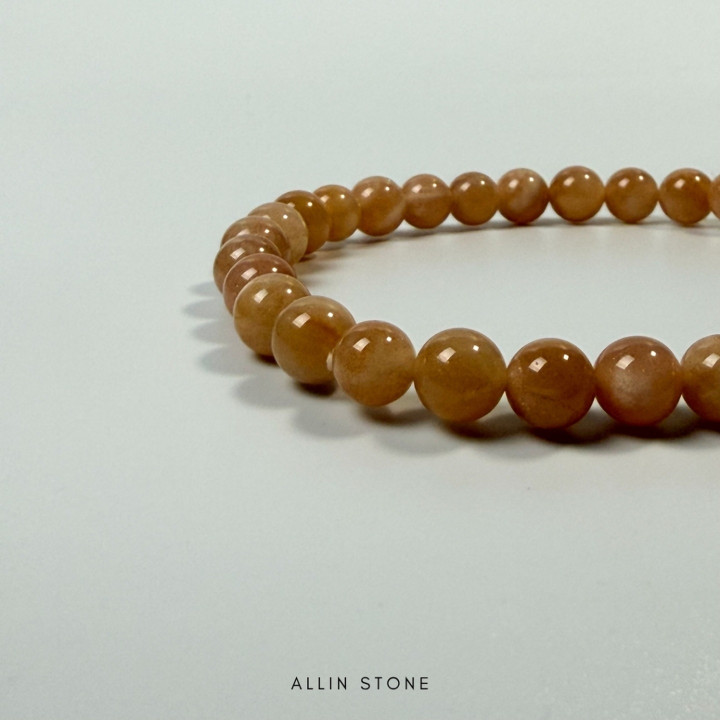 Moonstone Bracelet | Charm and New Beginnings | Peach