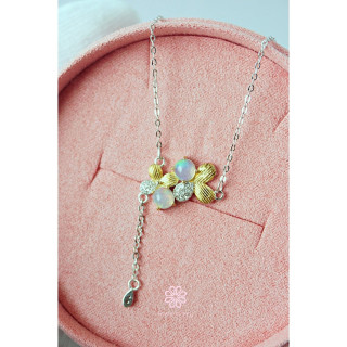 Genuine Opal Necklace in Sterling Silver | Rosen'marry RN065