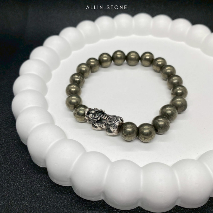 Pyrite Pixiu Bracelet for Good Fortune and Wealth