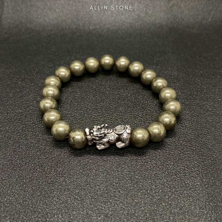 Pyrite Pixiu Bracelet for Good Fortune and Wealth