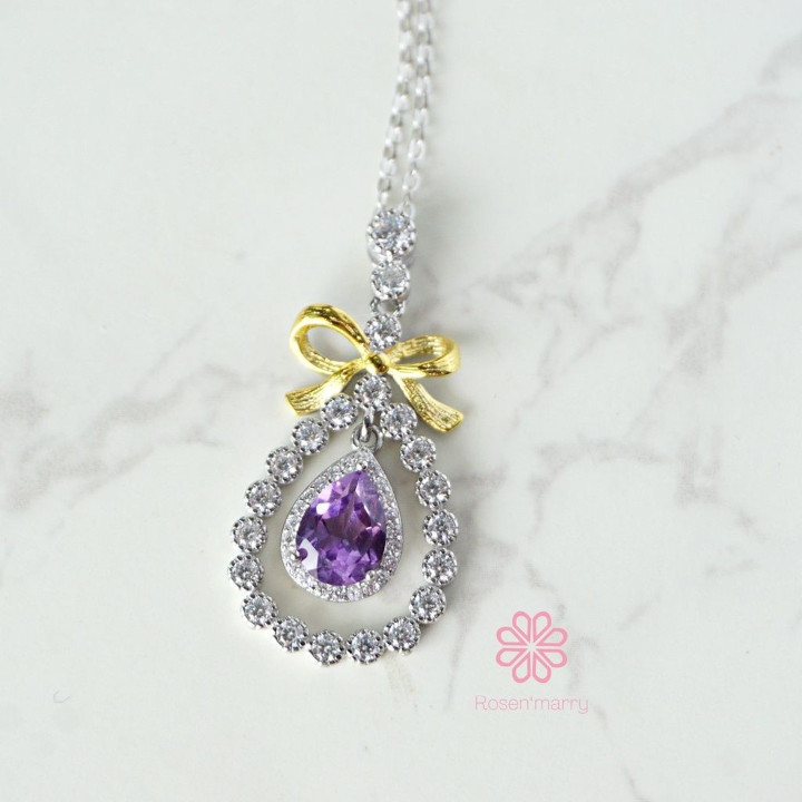 Amethyst-Anhänger | Sterlingsilber | Glücksbringer