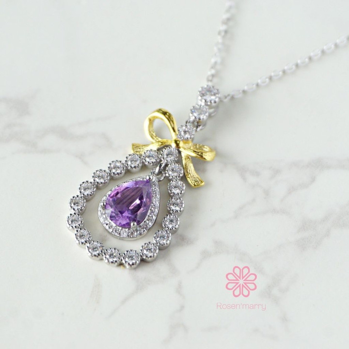 Amethyst-Anhänger | Sterlingsilber | Glücksbringer
