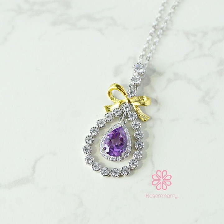 Amethyst-Anhänger | Sterlingsilber | Glücksbringer