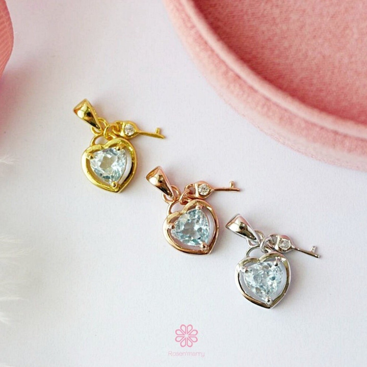 Sterling Silver Topaz Necklace | Good Fortune Pendant