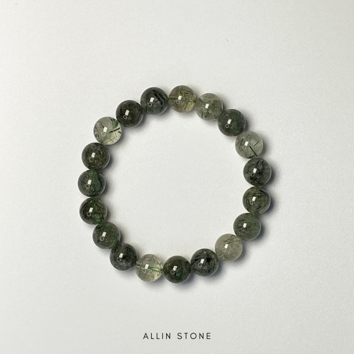 Green Rutilated Quartz Bracelet: Attract Wealth and Luck