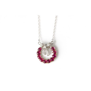 Genuine Ruby Necklace | Sterling Silver | Good Fortune Gemstone