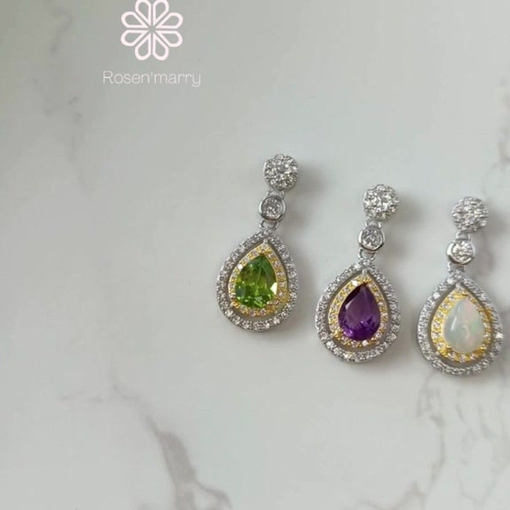Sterling Silver Opal Necklace | Good Fortune Jewelry Gift