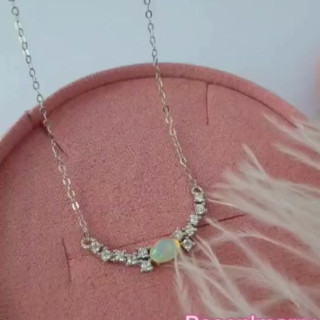 Raw Opal Necklace | Sterling Silver | Gift Box Included