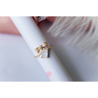 Moonstone Ring | Blue Iridescent Sheen | 925 Sterling Silver