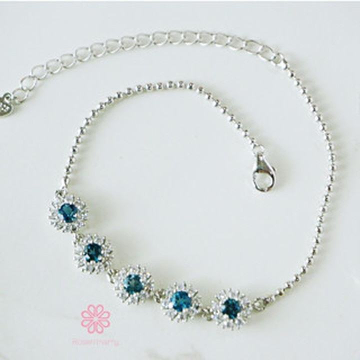 Londoner Topas-Armband | 925er Sterlingsilber | Glücksbringer