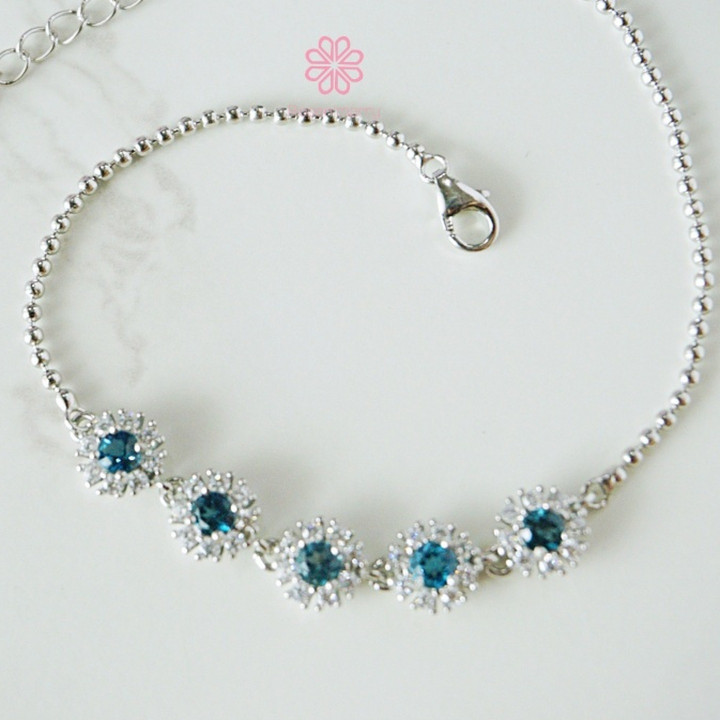 Londoner Topas-Armband | 925er Sterlingsilber | Glücksbringer