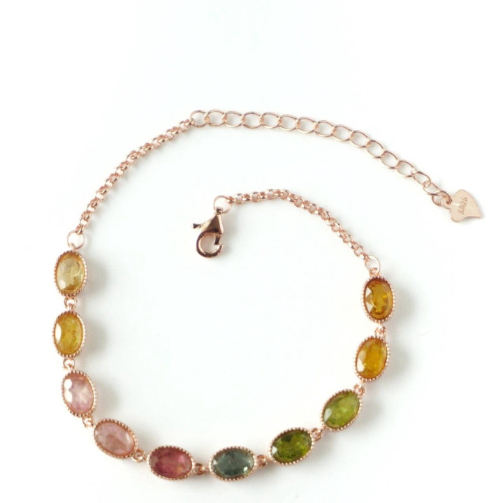 Pulsera de turmalina | Plata de ley 925 y buena fortuna