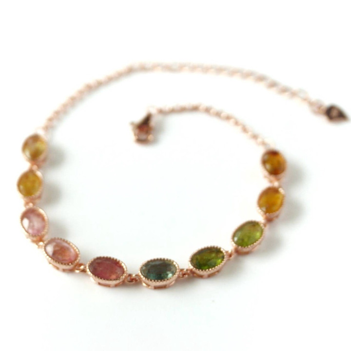 Pulsera de turmalina | Plata de ley 925 y buena fortuna