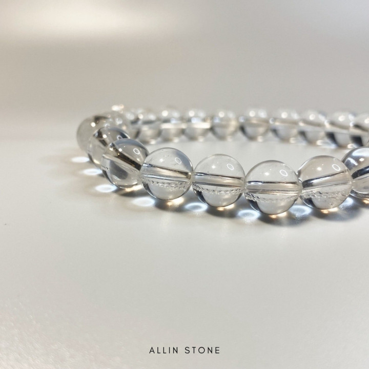 Clear Quartz Bracelet for Meditation and Energy Cleansing