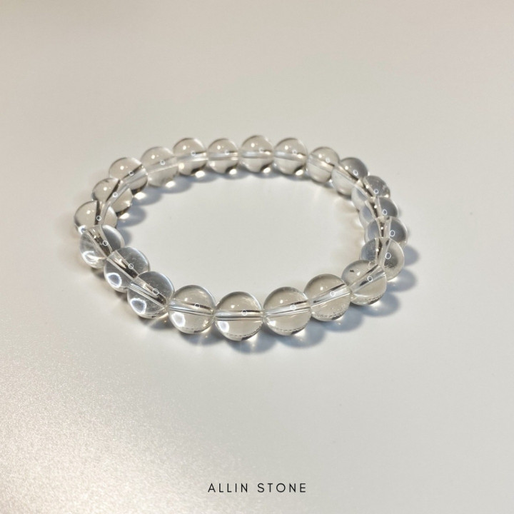 Clear Quartz Bracelet for Meditation and Energy Cleansing