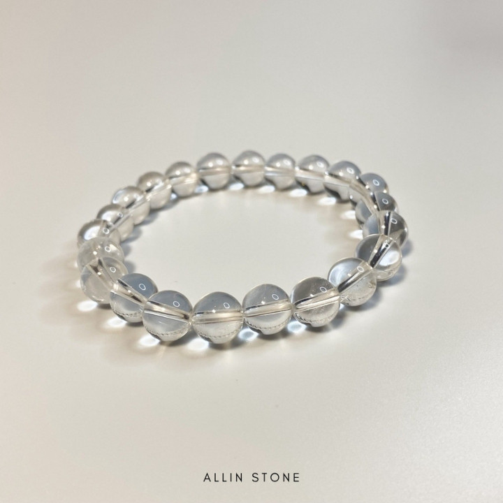 Clear Quartz Bracelet for Meditation and Energy Cleansing