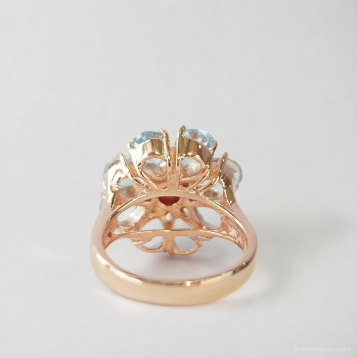 Radiant Ruby Ring in Pink Gold Setting | Rosen'marry