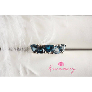 London Blue Topaz Ring in Sterling Silver