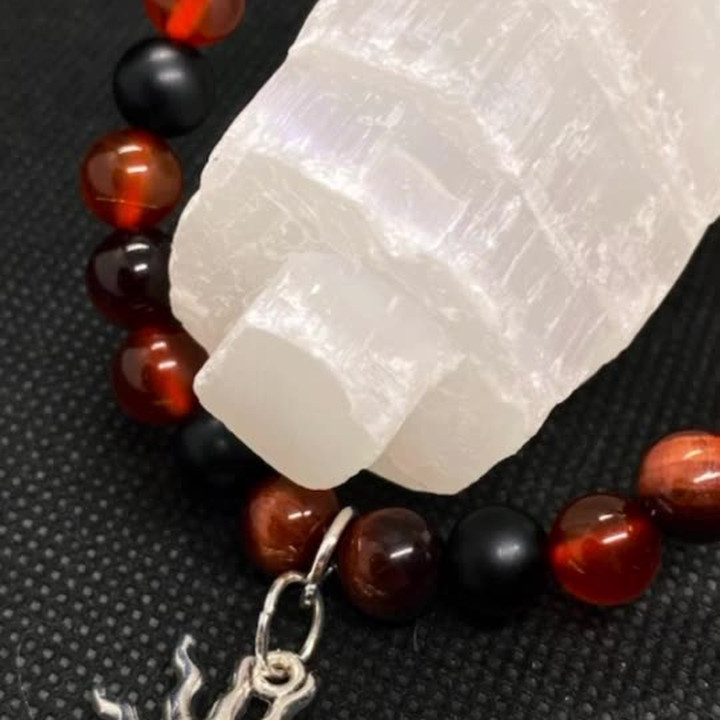 Energize Your Spirit: Carnelian and Tigers Eye Bracelet