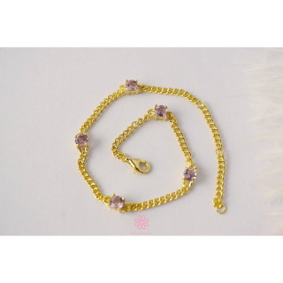 Pulsera de plata de ley con amatista - Regalo de joyería con piedras preciosas auténticas