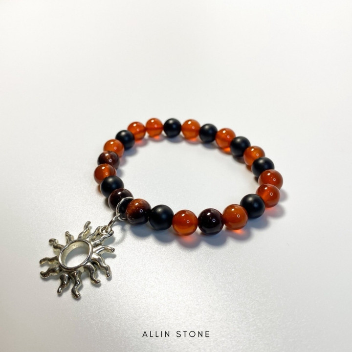 Energize Your Spirit: Carnelian and Tigers Eye Bracelet