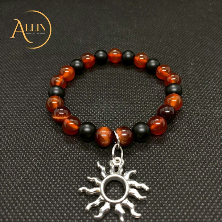 Energize Your Spirit: Carnelian and Tigers Eye Bracelet