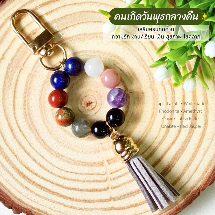 Birthstone Keychain: 8 Days of Luck & Positive Energy
