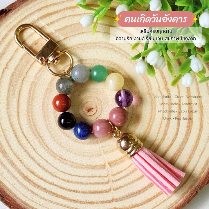 Birthstone Keychain: 8 Days of Luck & Positive Energy