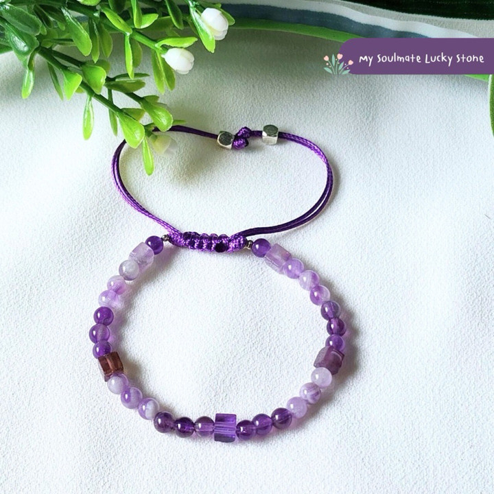 Amethyst Bracelet | Enhance Focus & Creativity | Genuine Gemstone