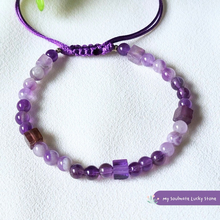 Amethyst Bracelet | Enhance Focus & Creativity | Genuine Gemstone