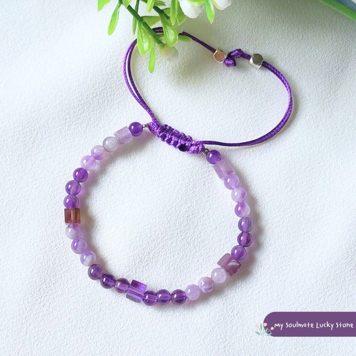 Amethyst Bracelet | Enhance Focus & Creativity | Genuine Gemstone