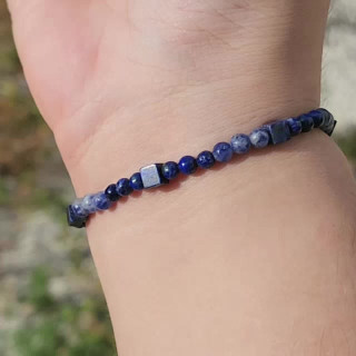 Lapis Lazuli Sodalite Bracelet: Focus & Clarity
