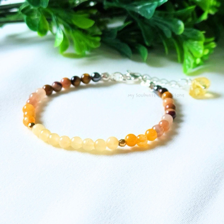 Strahlendes Honig-Sonnenschein-Armband für Wohlstand und Liebe