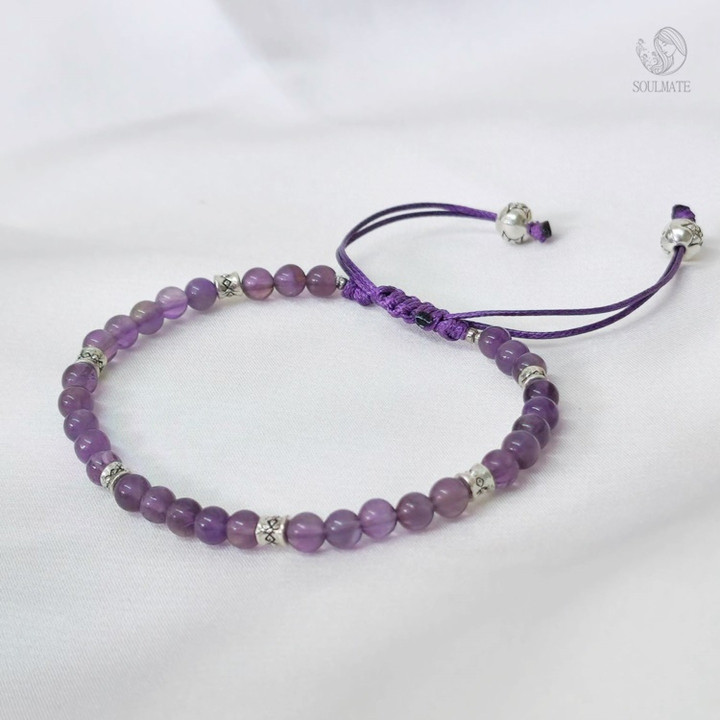 Genuine Amethyst Bracelet: Enhance Focus & Creativity