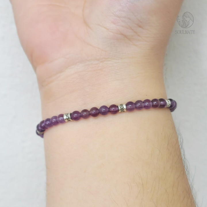 Genuine Amethyst Bracelet: Enhance Focus & Creativity