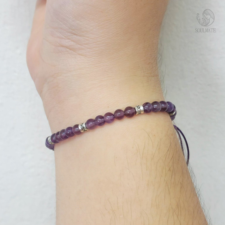 Genuine Amethyst Bracelet: Enhance Focus & Creativity