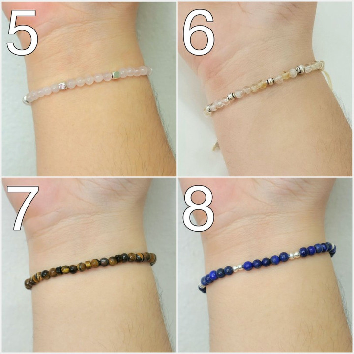 Pulsera de piedras preciosas del zodiaco | Joyería para la suerte y la buena fortuna