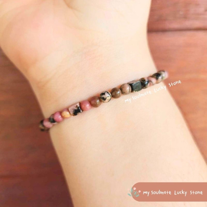 Black Rhodonite Bracelet: Love, Healing & Understanding