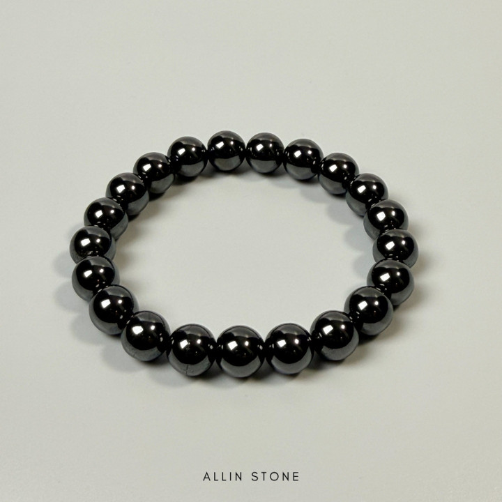 Hematite Bracelet: Protection and Stability | Gray Silver