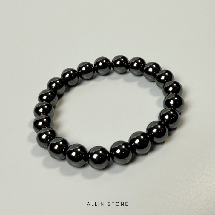 Hematite Bracelet: Protection and Stability | Gray Silver