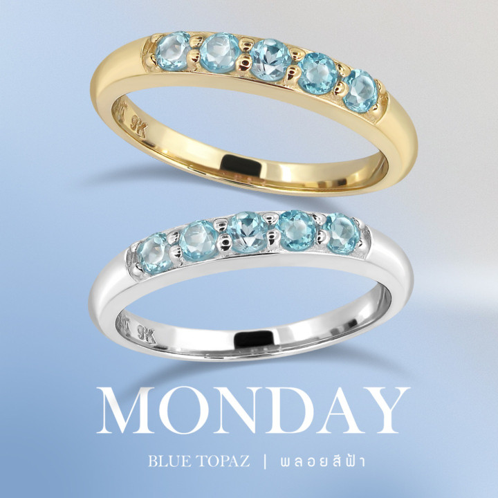 18K Gold Plated Sterling Silver Pinky Ring with Birthstone