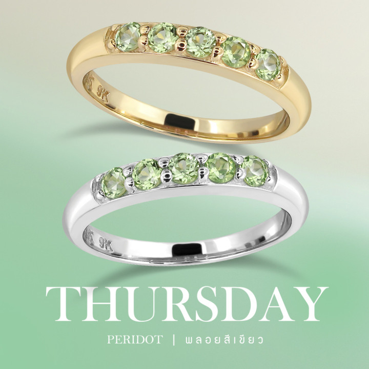 18K Gold Plated Sterling Silver Pinky Ring with Birthstone
