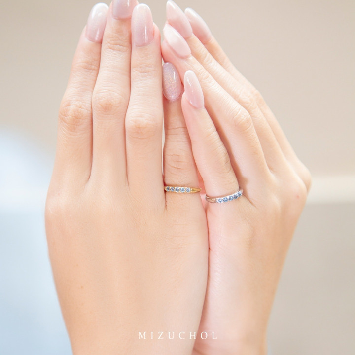 Sterling Silver White Gold Plated Birthstone Pinky Ring