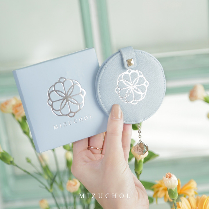 Peony Patterned Portable Mirror