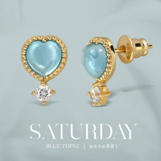 Darling Blue Topaz Earrings - Saturday Love